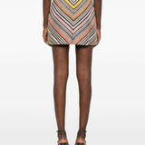 Gonna con motivo chevron multicolor Missoni - donna 