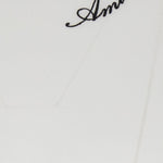 T-shirt a maniche corte con logo  in bianco 