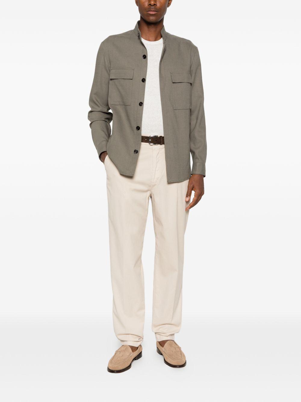 Camicia in lino oasi in verde Zegna - uomo 