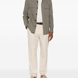 Camicia in lino oasi in verde Zegna - uomo 
