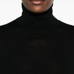 Abito midi a collo alto in nero Toteme - donna 