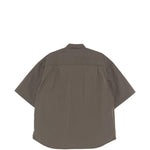 Camicia a maniche corte con patch logo in verde Comme des garcons homme - uomo 