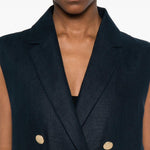 Gilet doppiopetto Smbird in blu 's maxmara - donna 