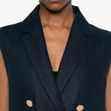 Gilet doppiopetto Smbird in blu 's maxmara - donna 