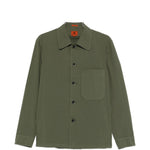 Camicia a maniche lunghe con tasca in verde Barena Venezia - uomo 
