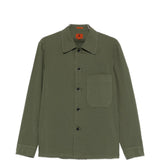 Camicia a maniche lunghe con tasca in verde Barena Venezia - uomo 