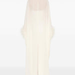Abito lungo con piume in giallo Roland Mouret - donna 