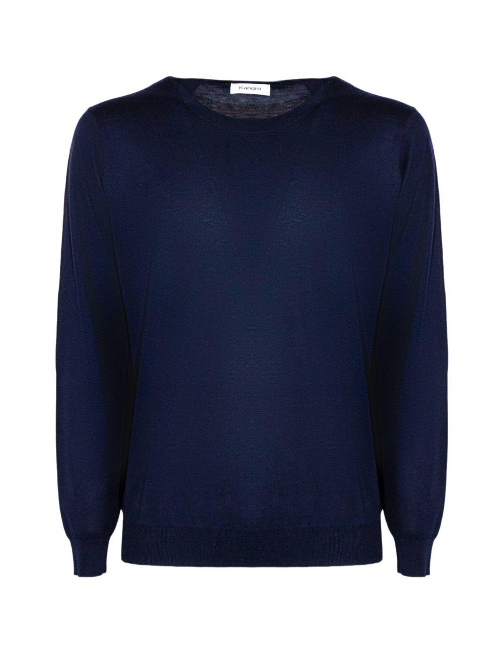 Maglione a maniche lunghe in blu Kangra - uomo 