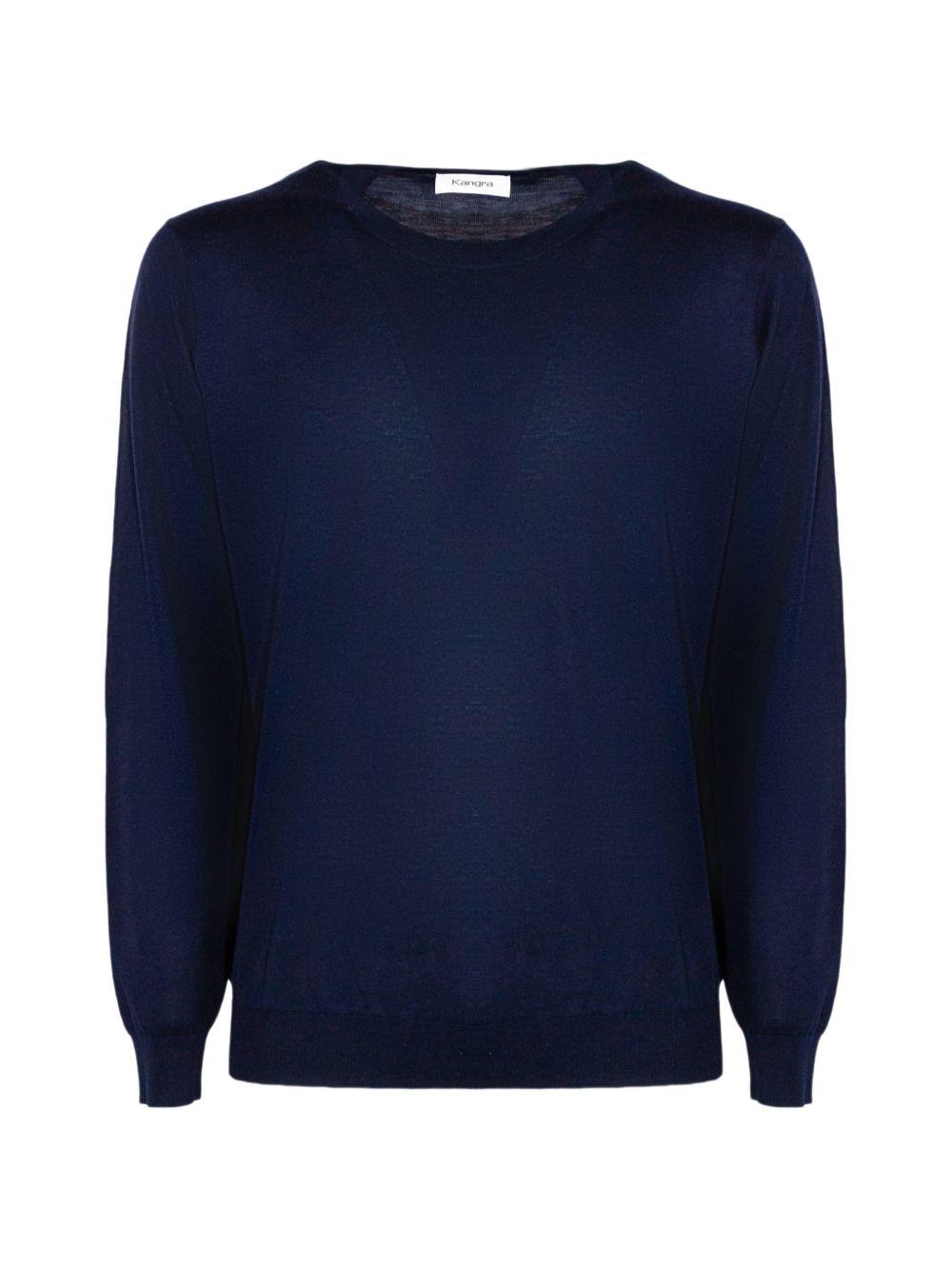 Maglione a maniche lunghe in blu Kangra - uomo 