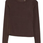 Maglia girocollo in marrone Aya Muse - donna 