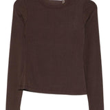 Maglia girocollo in marrone Aya Muse - donna 