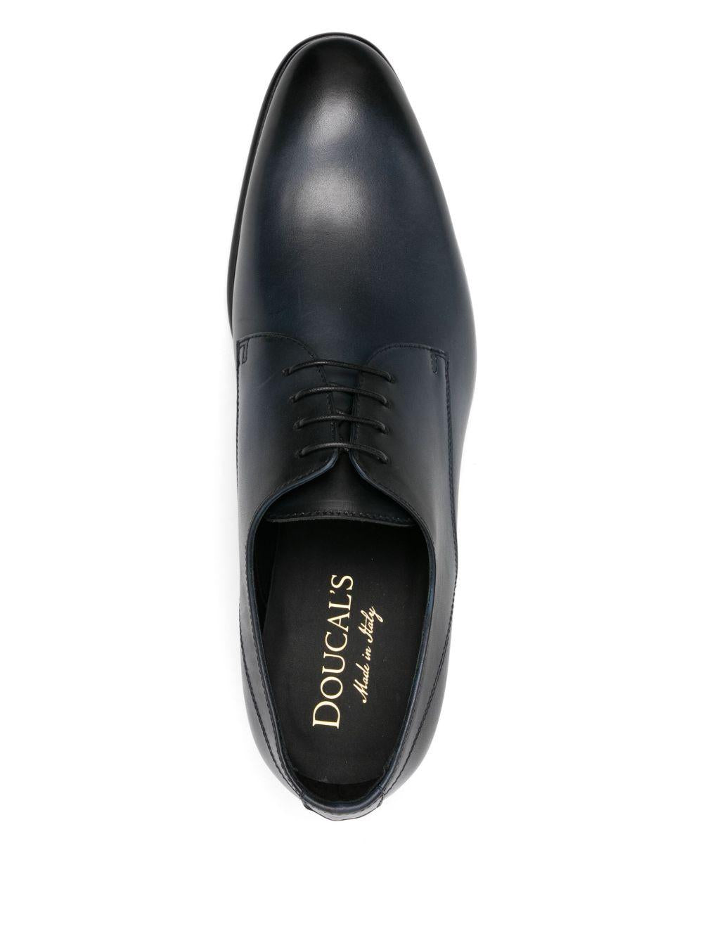 Derby con lacci in blu Doucal's - uomo 