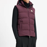 Gilet imbottito con cappuccio spoutnic in viola Pyrenex - unisex 
