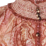 Blusa Wanderlust con stampa paisley in borgogna Zimmermann - donna 