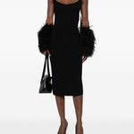 Abito midi in nero The attico - donna 