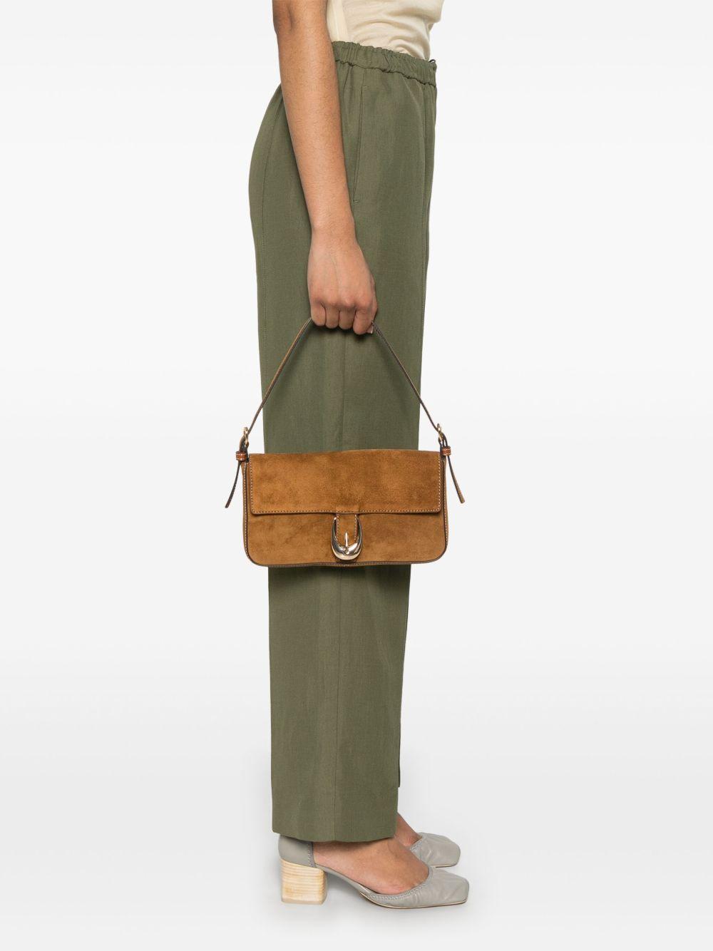 Borsa a spalla Harlow in marrone Staud - donna 