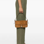 Borsa a spalla Harlow in marrone Staud - donna 