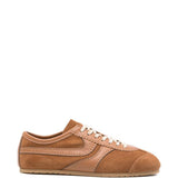 Sneakers con pannelli in camoscio in marrone Dries van noten - donna 