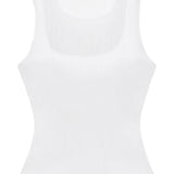 Canotta Oakley semi trasparente in bianco - SIMKHAI donna 