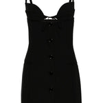 Abito nero dettaglio cut-out in nero - donna 