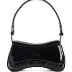 Borsa a spalla Play con placca logo in nero Diesel - donna 
