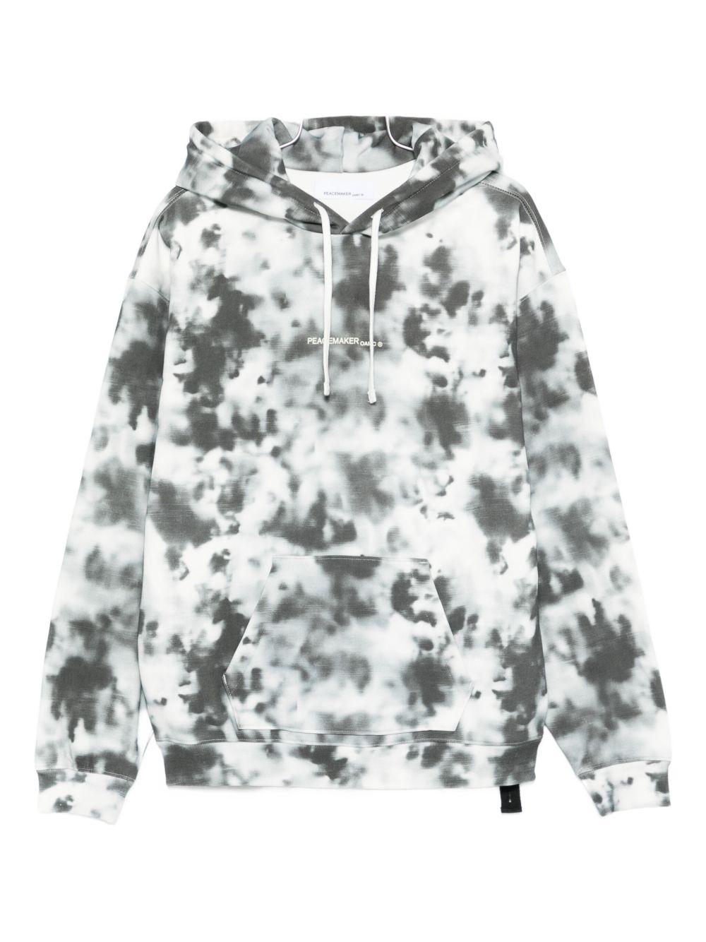 Felpa con cappuccio in bianco Oamc peacemaker - uomo 