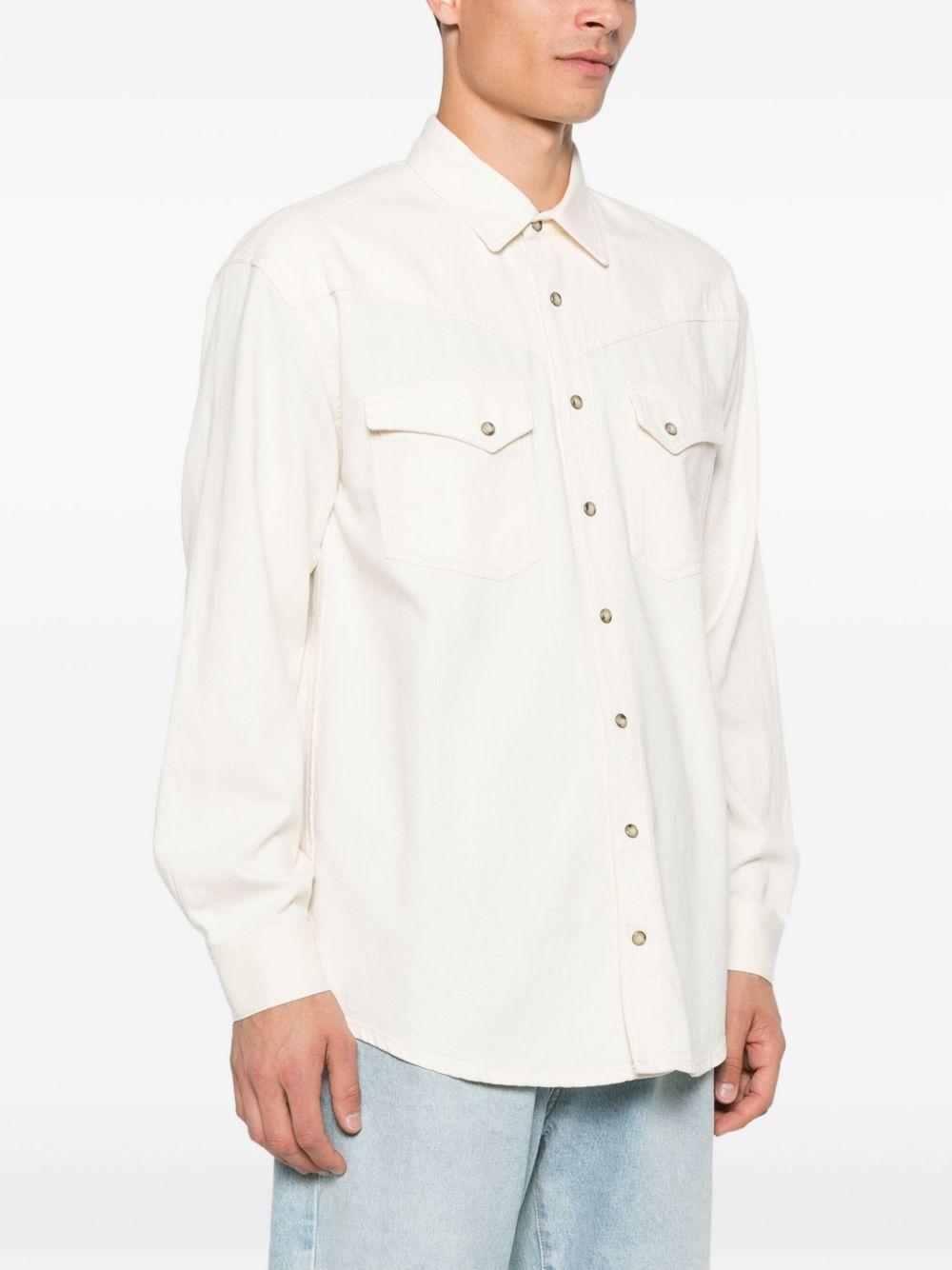 Camicia con doppia tasca in bianco Lardini - uomo 