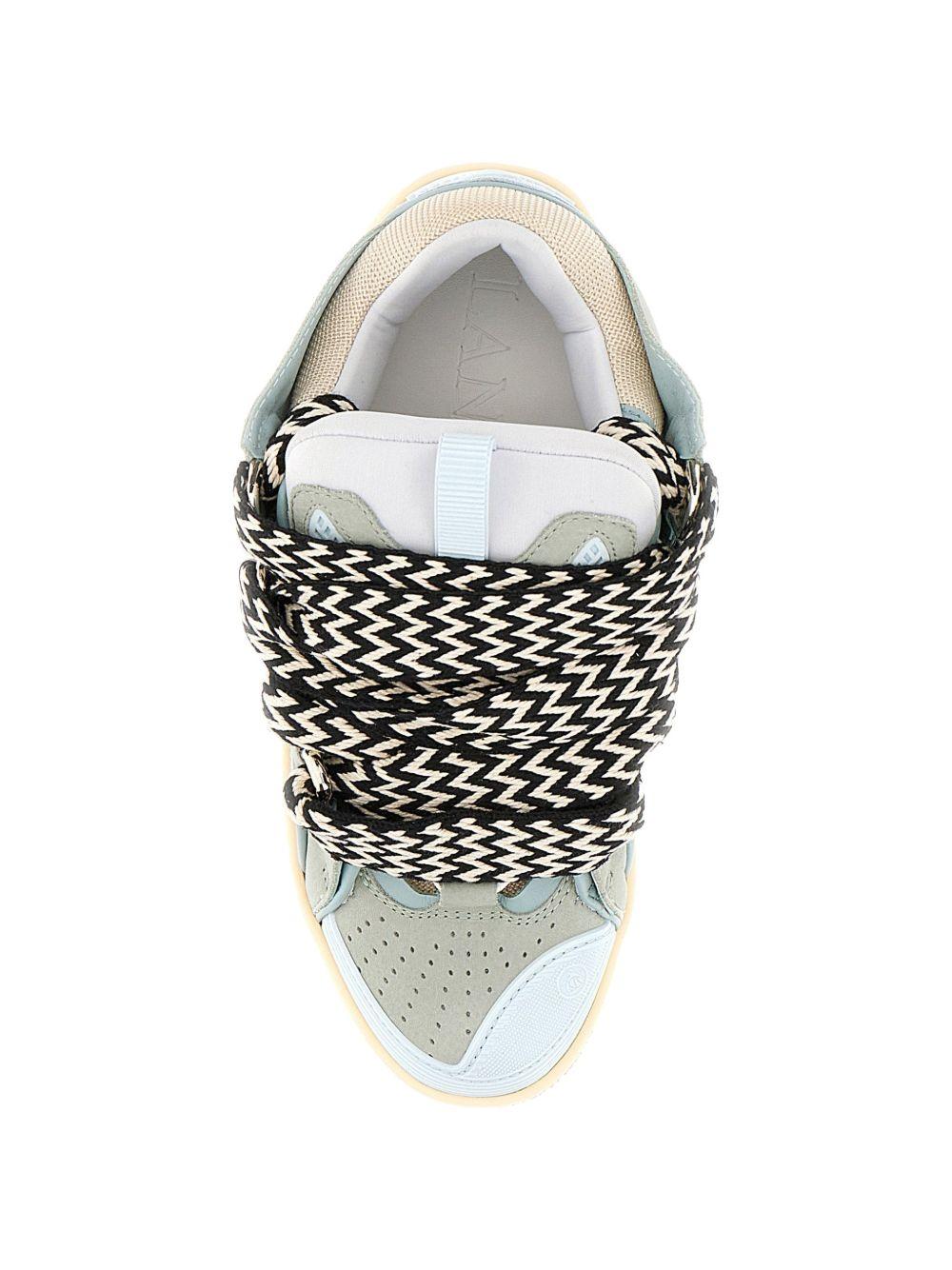 Sneakers con lacci in azzurro Lanvin - uomo 
