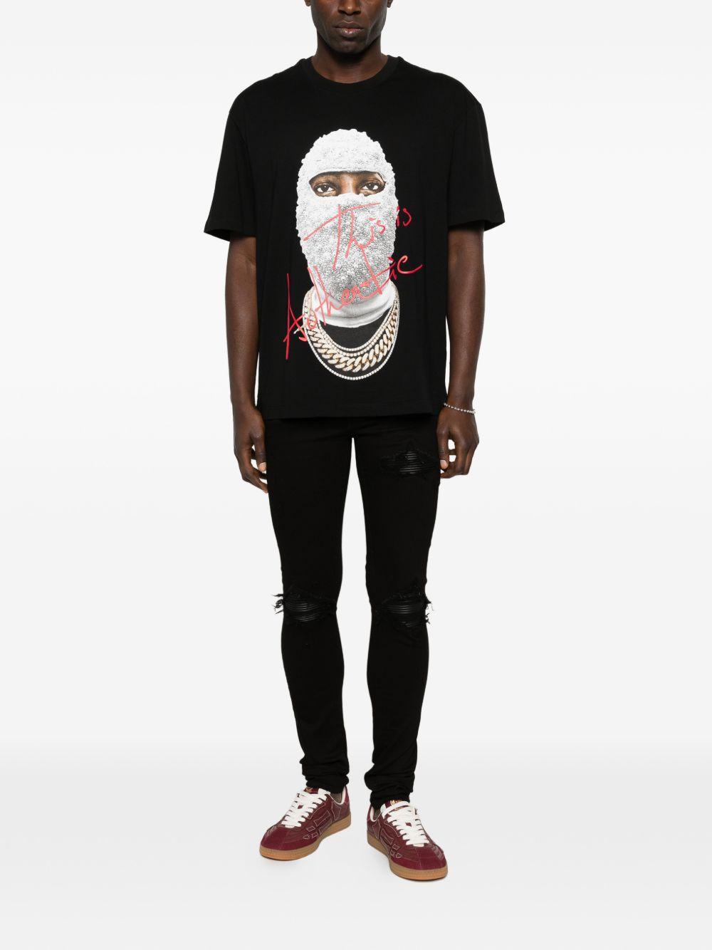 T-shirt con stampa in nero Ih nom uh nit - uomo 