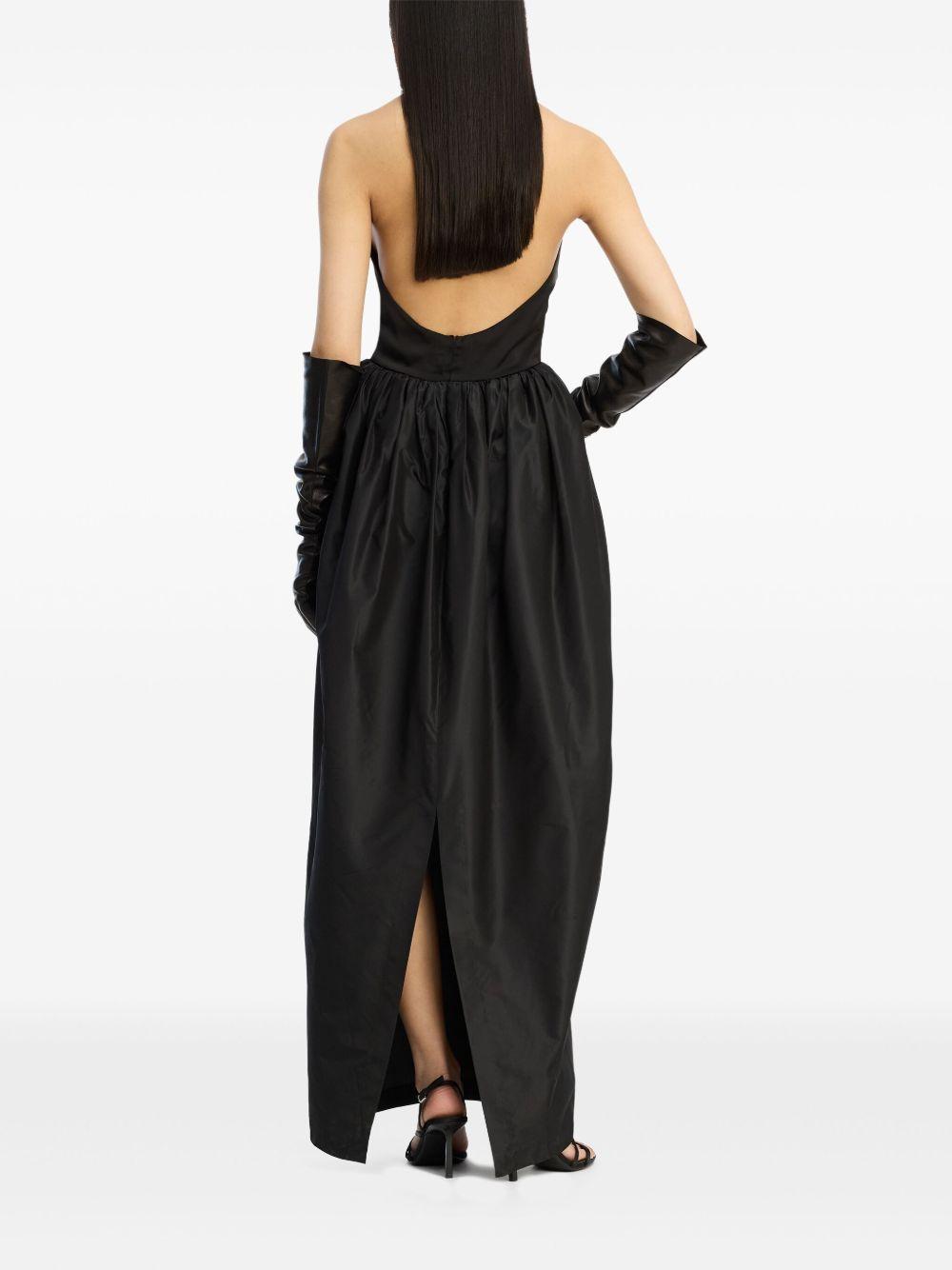 Abito con scollo all'americana in nero Rotate holiday - donna 