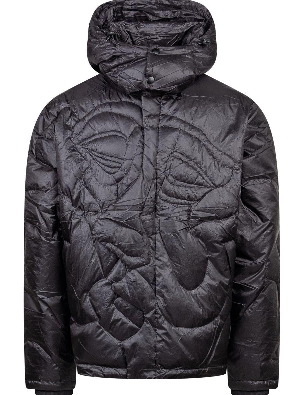 Trench con ricamo in nero - KIDSUPER uomo 