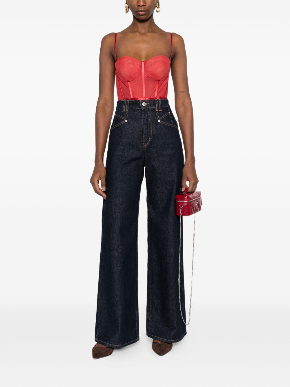 Body a corsetto Rebellion in rosso Zimmermann - donna 