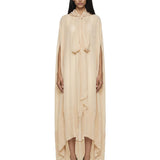 Top lungo con cappuccio in beige Blumarine - donna 