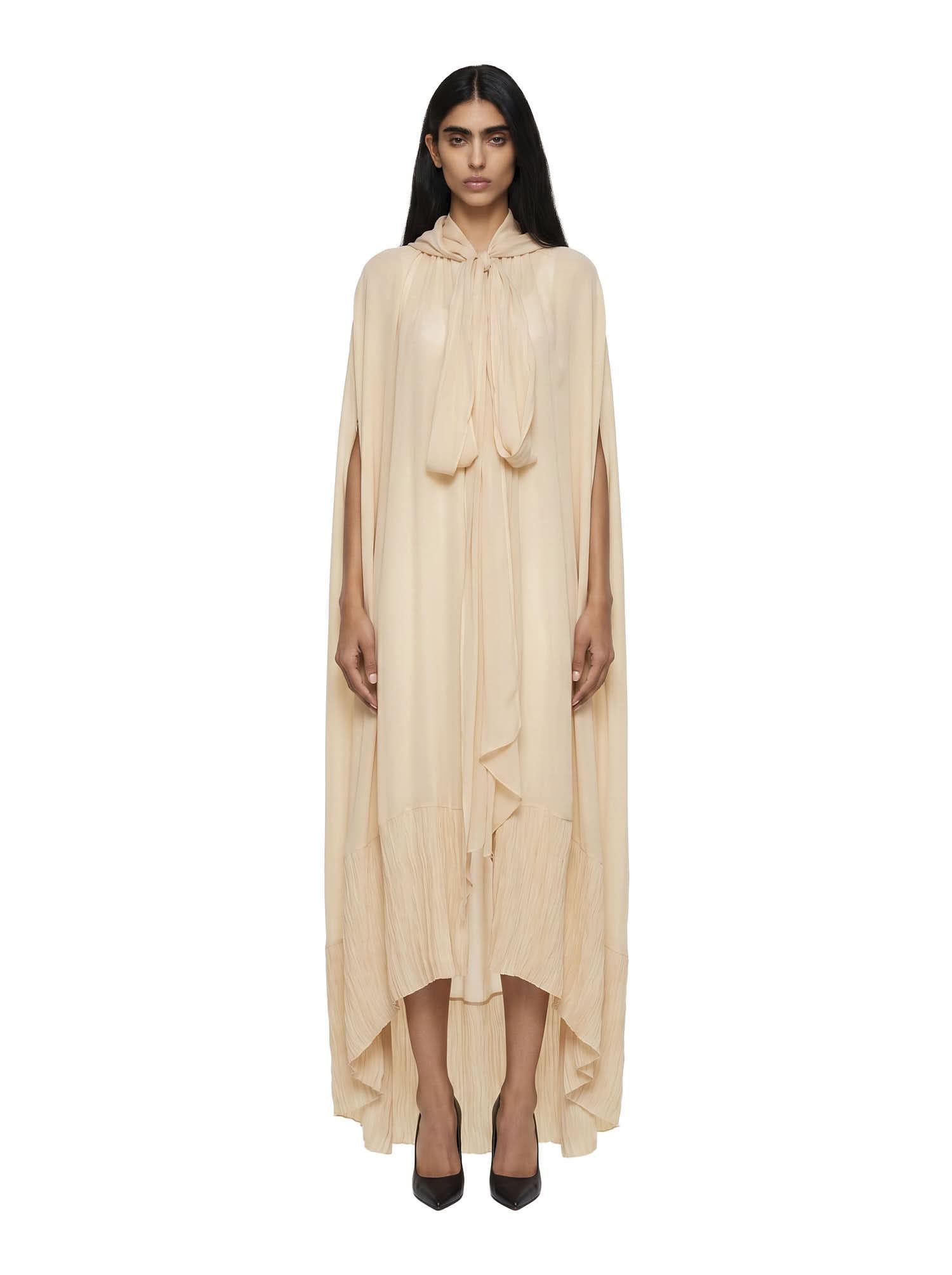 Top lungo con cappuccio in beige Blumarine - donna 