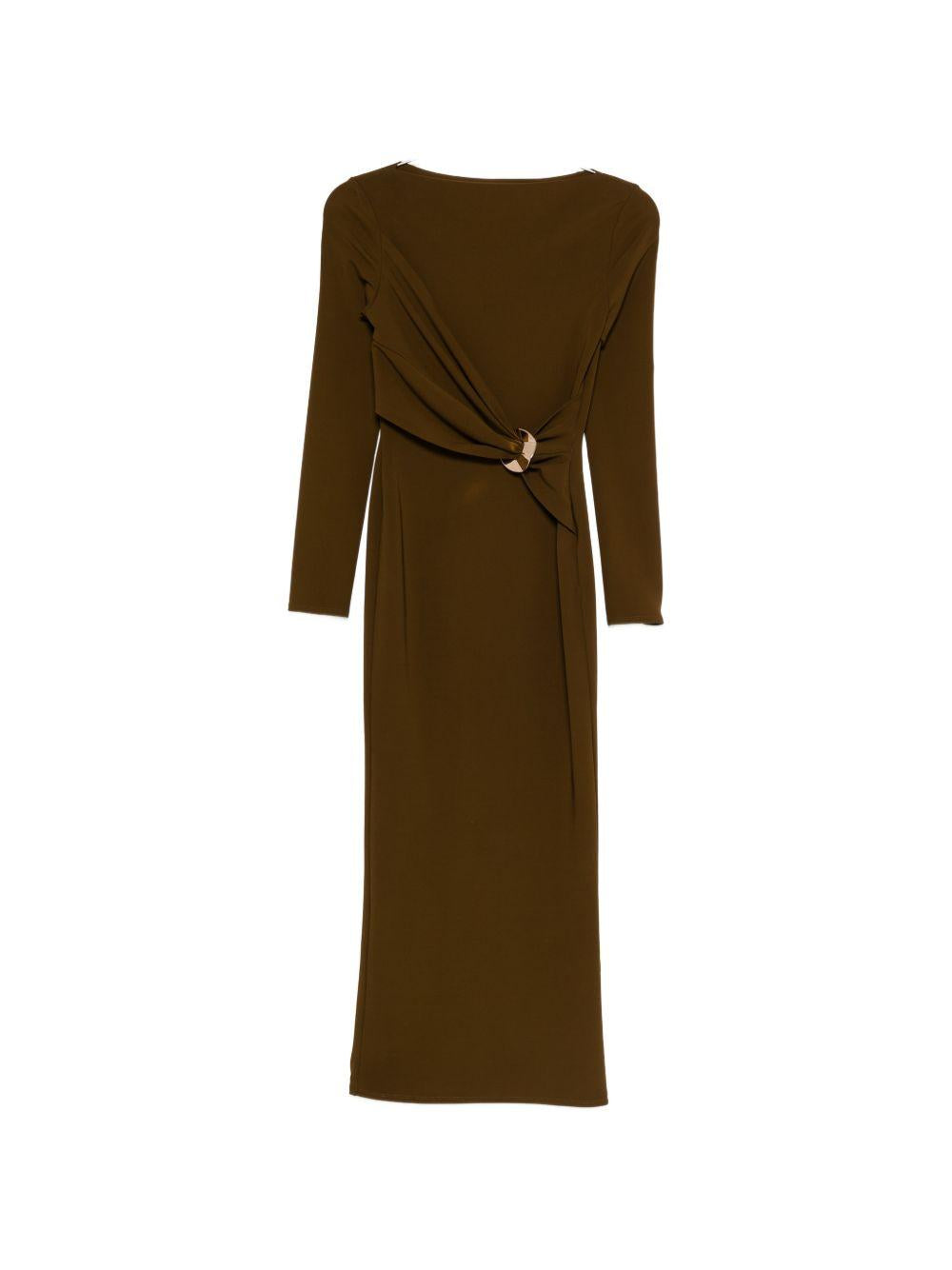 Abito midi con dettaglio in verde Roland Mouret - donna 