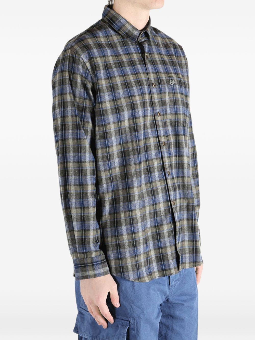 Camicia a quadri in grigio Erl - unisex 