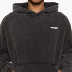 Felpa con cappuccio in nero Satisfy - unisex 
