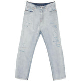 Jeans con effetto vissuto in blu Mm6 maison margiela - uomo 
