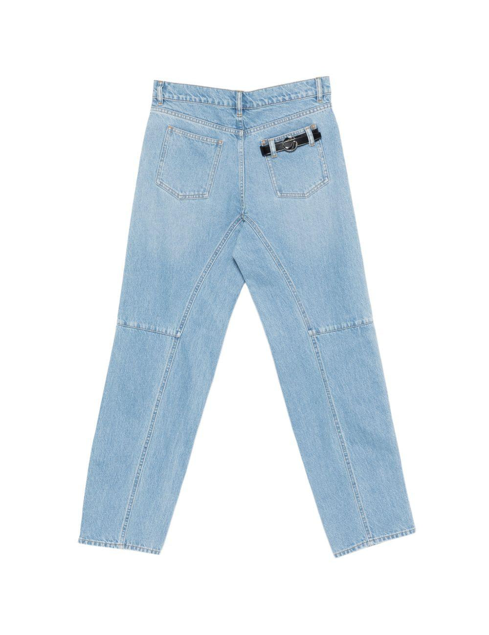 Jeans dritto con dettaglio in azzurro Coperni - donna 