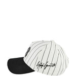Cappellino con logo e toppa a righe in bianco e nero Y-3 - uomo 