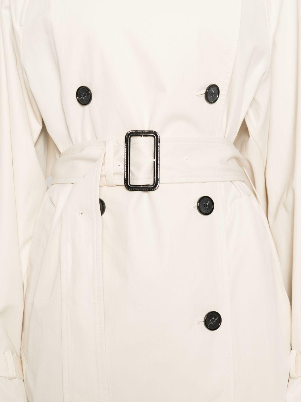 Trench doppiopetto con cintura in avorio Toteme - donna 