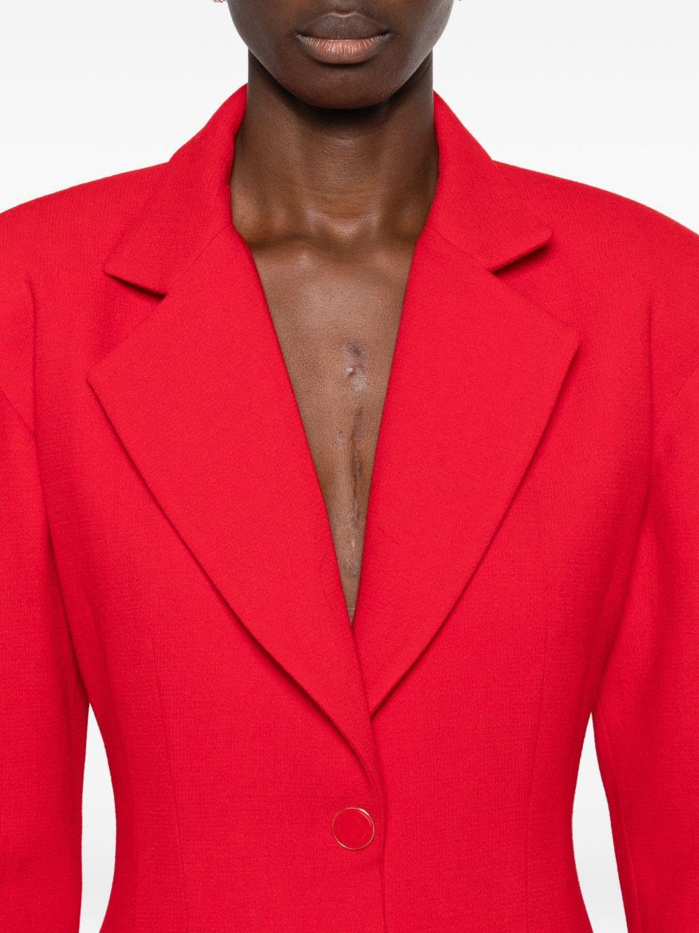 Abito lungo Tuxedo in rosso Rowen Rose - donna 