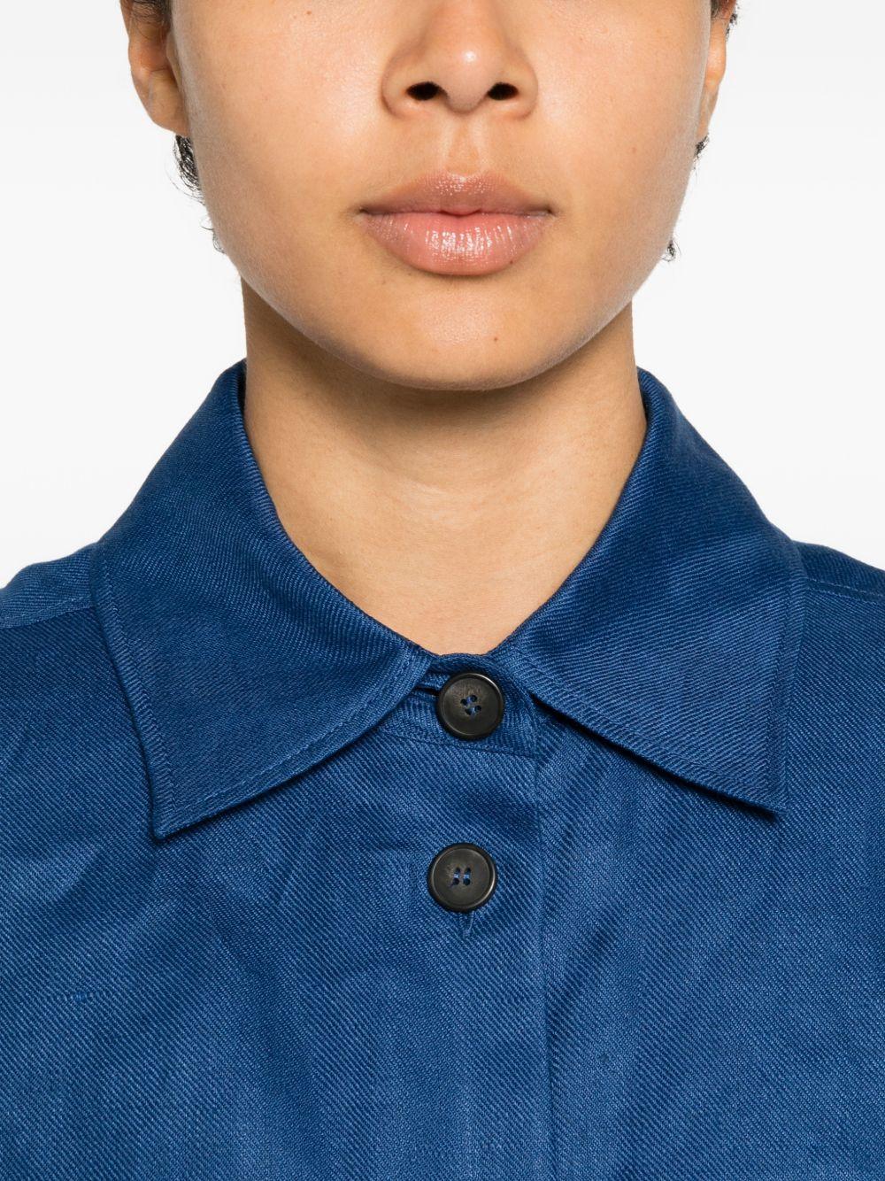 Giacca-camicia con tasche pomposa in blu Maxmara weekend - donna 