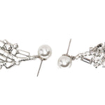 Orecchini decorati con cristalli in argento Magda butrym - donna 