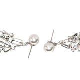 Orecchini decorati con cristalli in argento Magda butrym - donna 