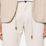 Pantaloni con coulisse in beige chiaro Eleventy - uomo 