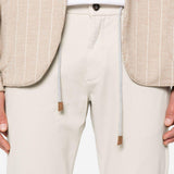 Pantaloni con coulisse in beige chiaro Eleventy - uomo 