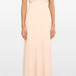 Abito lungo reverie con cristalli in rosa Jenny packham - donna 