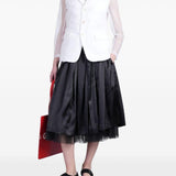 Giacca con inserti trasparenti in bianco Comme Des Garçons - donna 