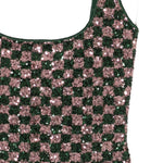 Costume da bagno con paillettes in verde e rosa Oséree - donna 